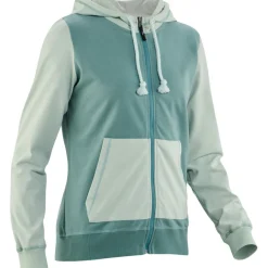 Damen Bege Hoodie Jacke