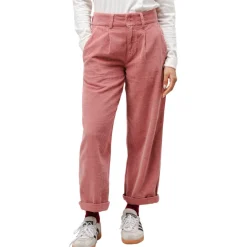 Damen Corduroy Pleated Hose