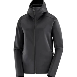 Damen Essential Midfleece Hooded Jacke
