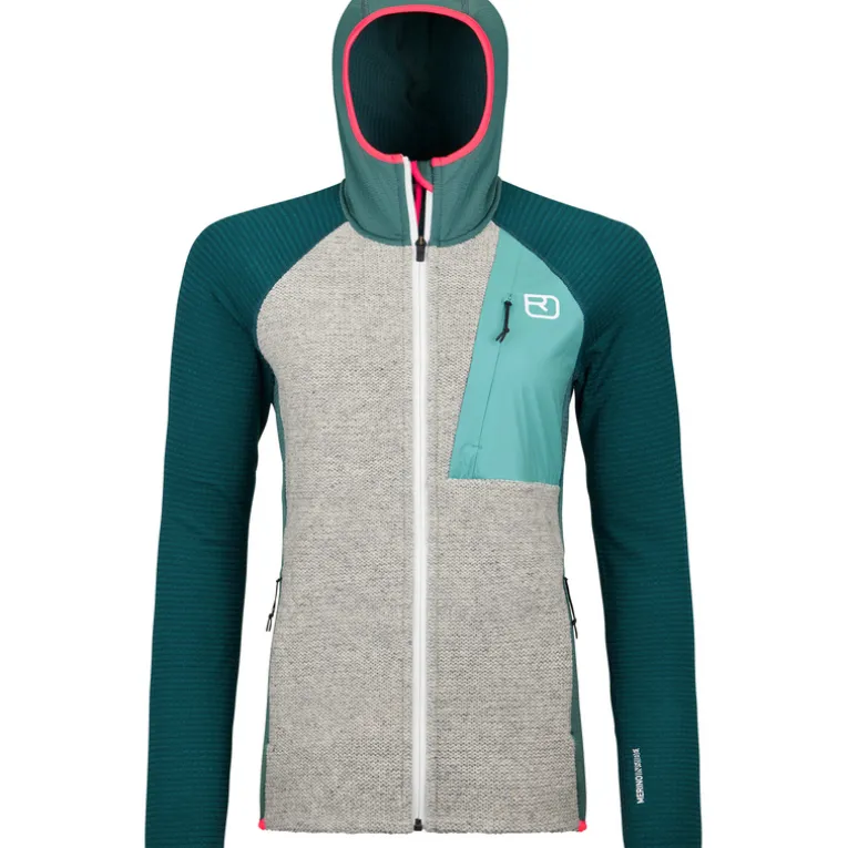 Damen Fleece GP Classic Knit Hoodie Jacke