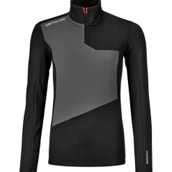 Damen Fleece Light Zip Neck Longsleeve