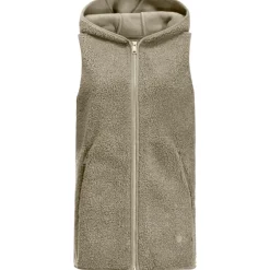 Damen High Curl Long Weste