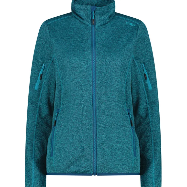 Damen Knitted Mesh Jacke