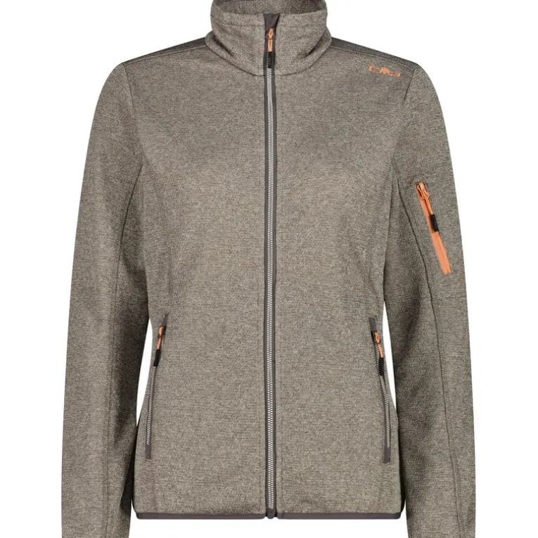 Damen Knitted Mesh Jacke