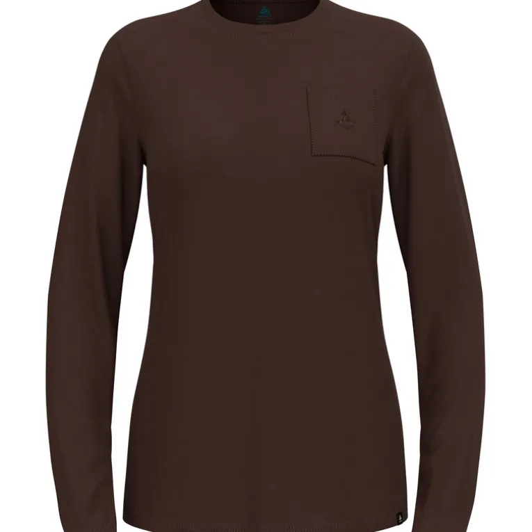 Damen Merino 200 Pocket Crew Neck Longsleeve