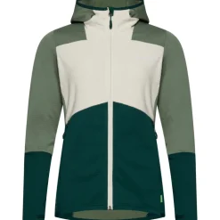 Damen Monviso Hoodie Grid Fleece Jacke