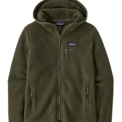 Damen Pile Retro Hoodie Jacke