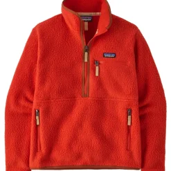 Damen Pile Retro Marsupial Pullover