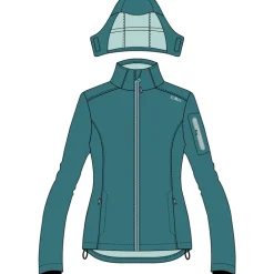 Damen Softshell Hoodie Jacke