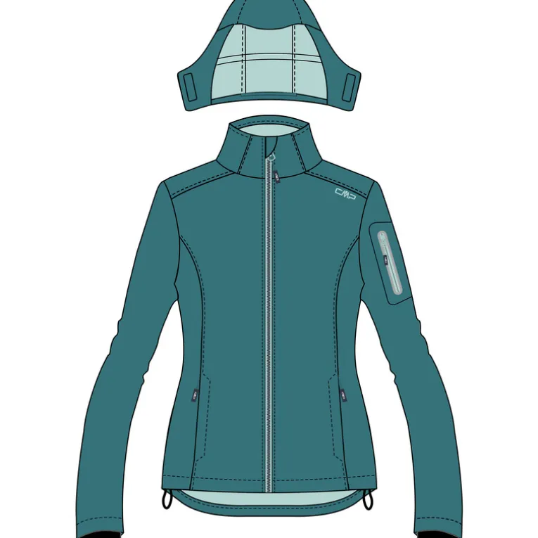 Damen Softshell Hoodie Jacke