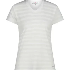 Damen Striped Mesh T-Shirt
