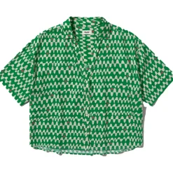 Damen Sunset Cropped Bluse