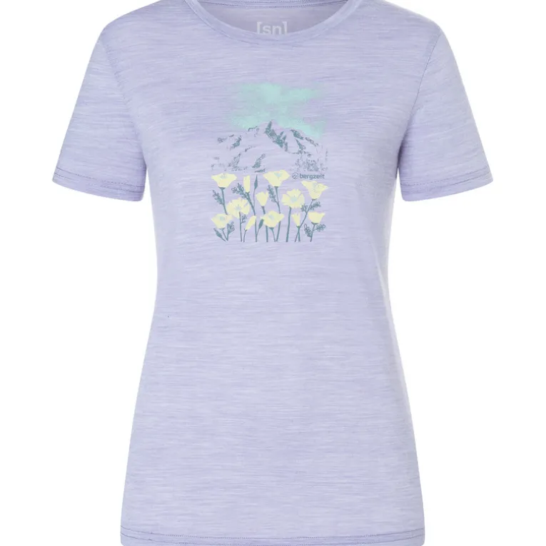 Damen Super.Natural Mountain Flowers T-Shirt