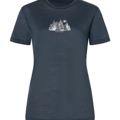 Damen Top Mountain Art T-Shirt