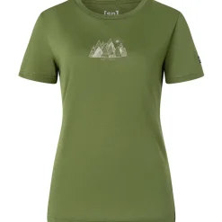 Damen Top Mountain Art T-Shirt