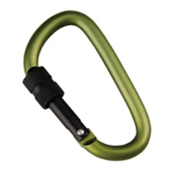 D-Shape Carabiner w. Screw Lock