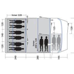 Tennessee 6+2 Air Zelt
